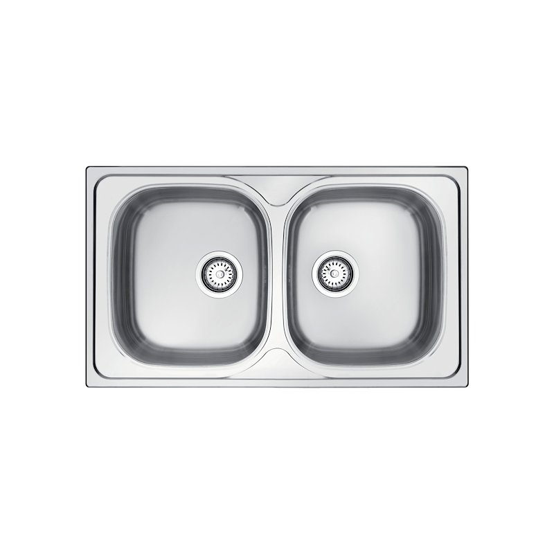 Glem Lavello 2 vasche Gl286ix inox