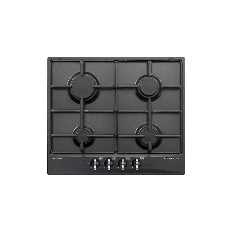 Glem piano cottura a gas incasso Gt64ac ANTRACITE
