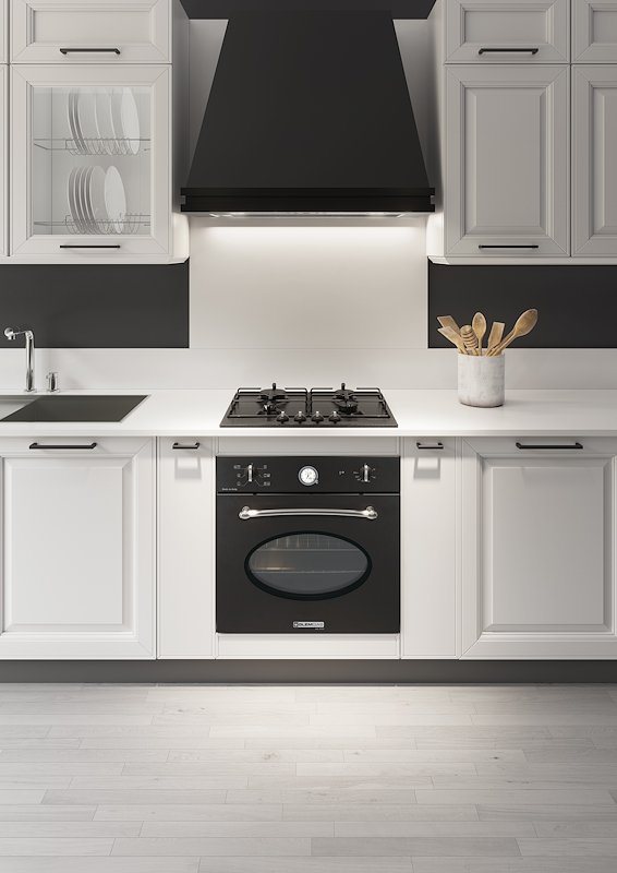 Glem piano cottura a gas incasso Gt64ac ANTRACITE