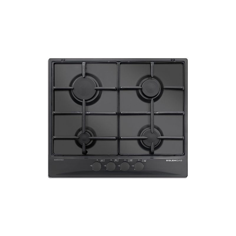 Glem Piano Cottura Gas GT64NC Nero Carbone