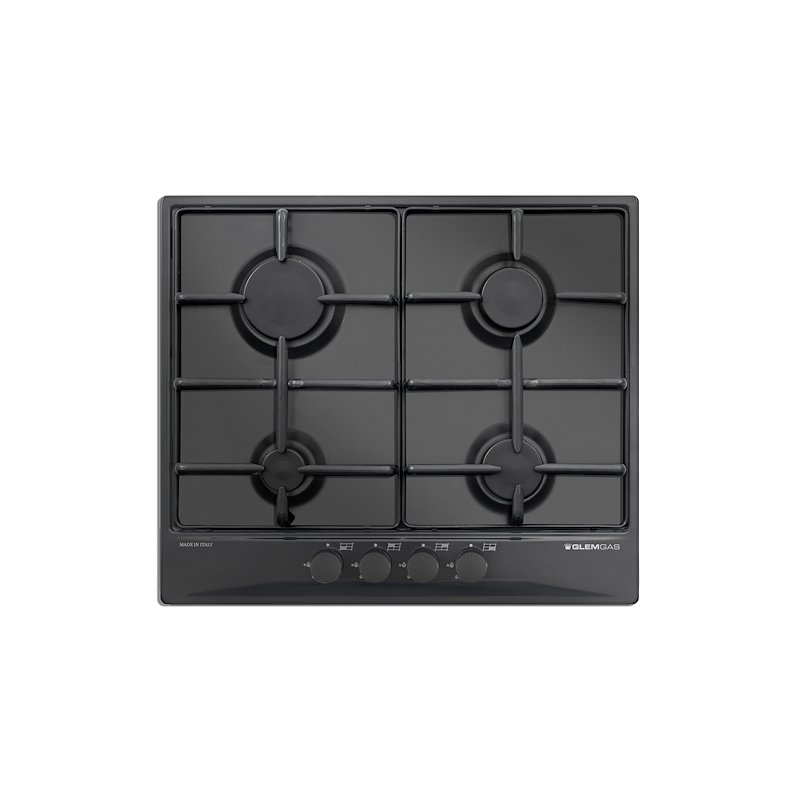 Glem Piano Cottura Gas GT64NC Nero Carbone