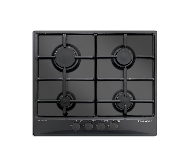 Glem Piano Cottura Gas GT64NC Nero Carbone