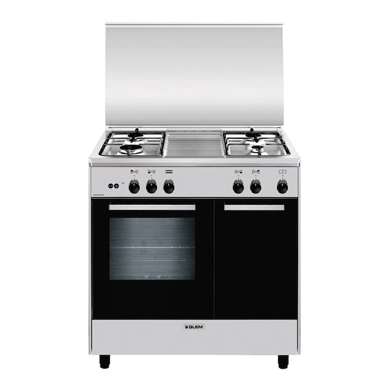Glem Cucina Gas con Forno Elettrico + Gas AR854GI Inox