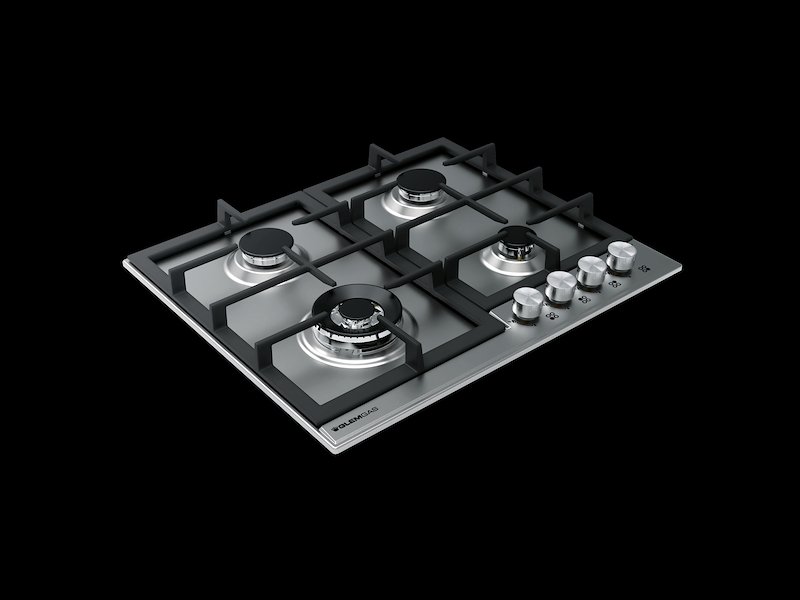 Glem Piano cottura gas incasso Gtd64thixn Acciaio Satinato