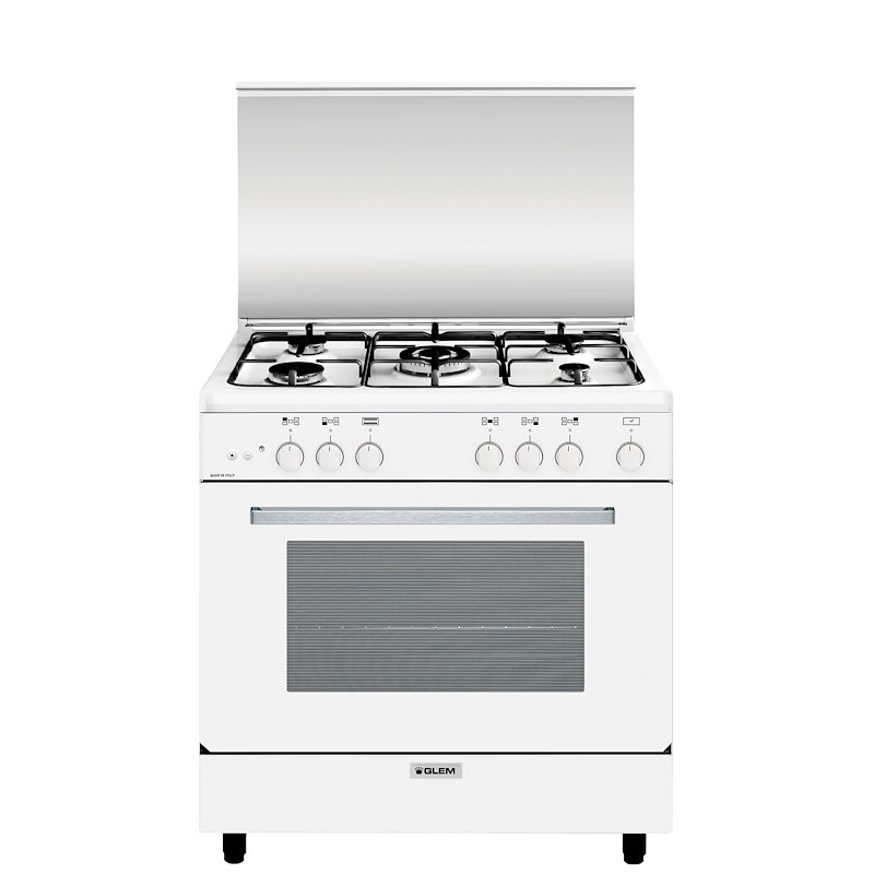 Glem Cucina Forno a gas A855gx 	Bianco