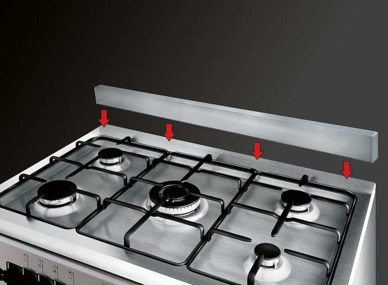 Glem cucina con forno elettrico Ar856ei Inox