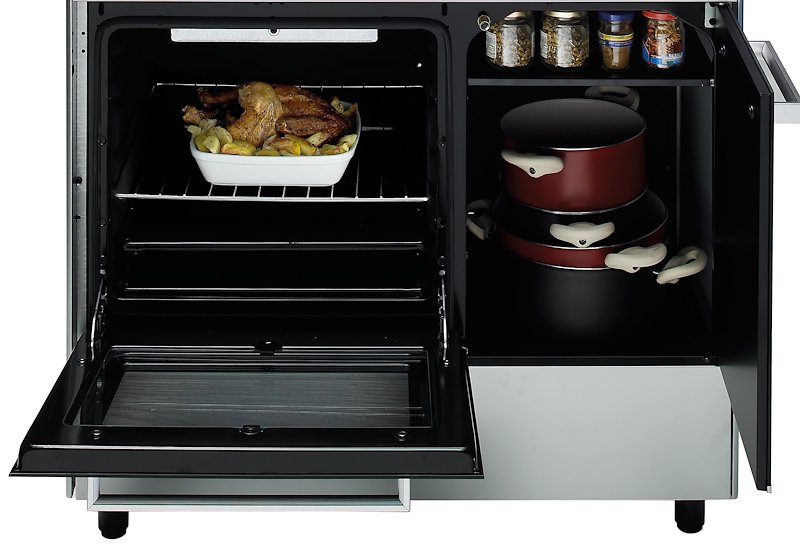 Glem cucina con forno elettrico Ar856ei Inox