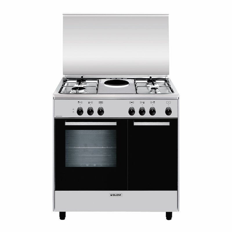Glem cucina con forno elettrico Ar856ei Inox