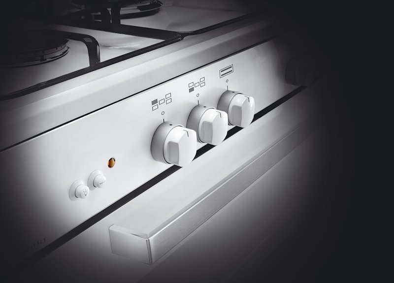 Glem cucina con forno elettrico Ar856ex Bianco