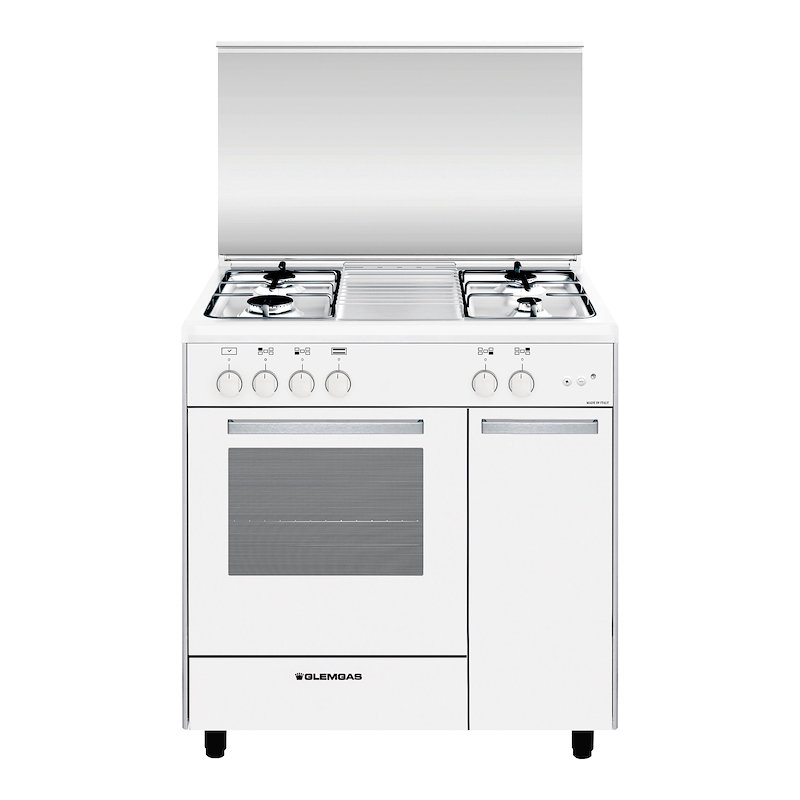 Glem Cucina forno a gas  As854gx Bianco