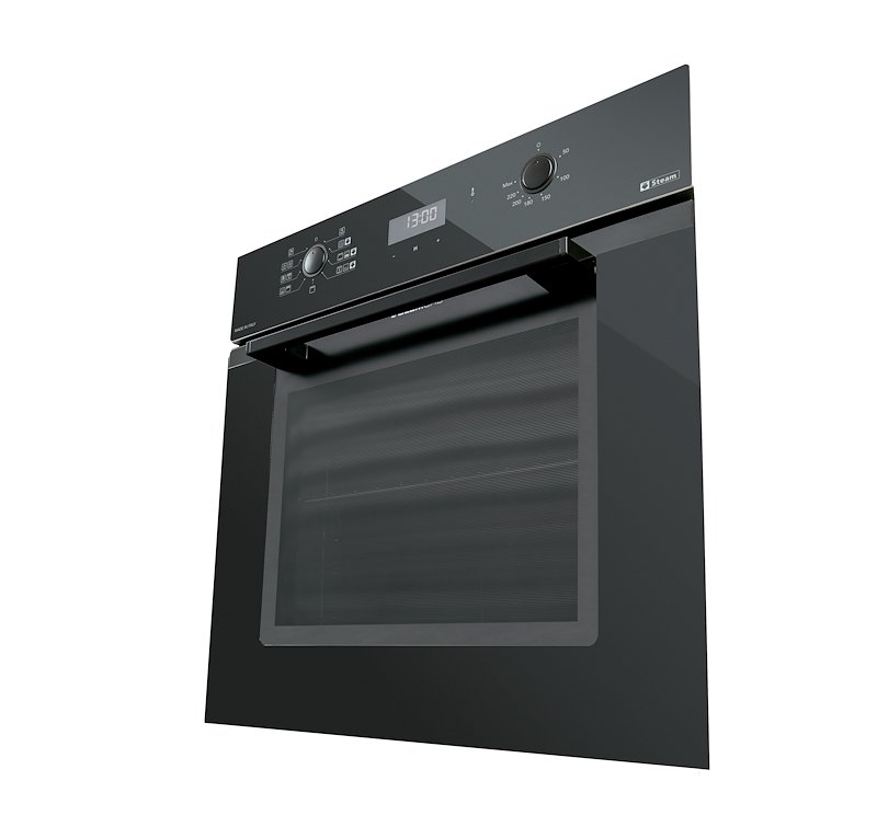 Glem Forno Elettrico ad Incasso GFU98BK-S6V3 Nero Lucido