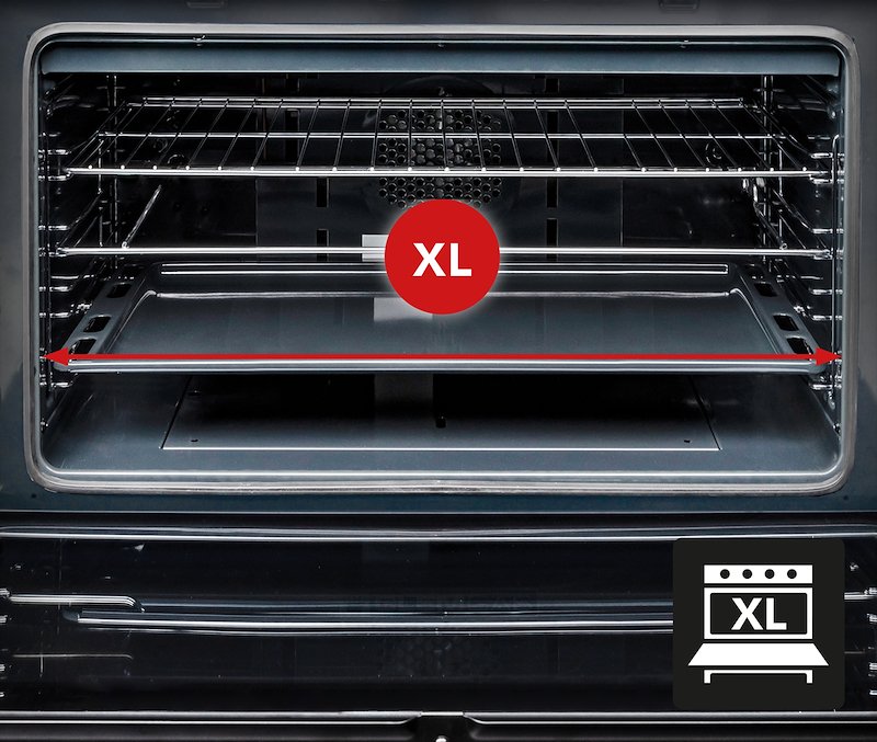 Glem Cucina Gas Forno Elettrico Sa965mbk Nero Carbone