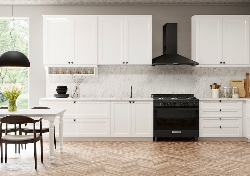 Glem Cucina Gas Forno Elettrico Sa965mbk Nero Carbone