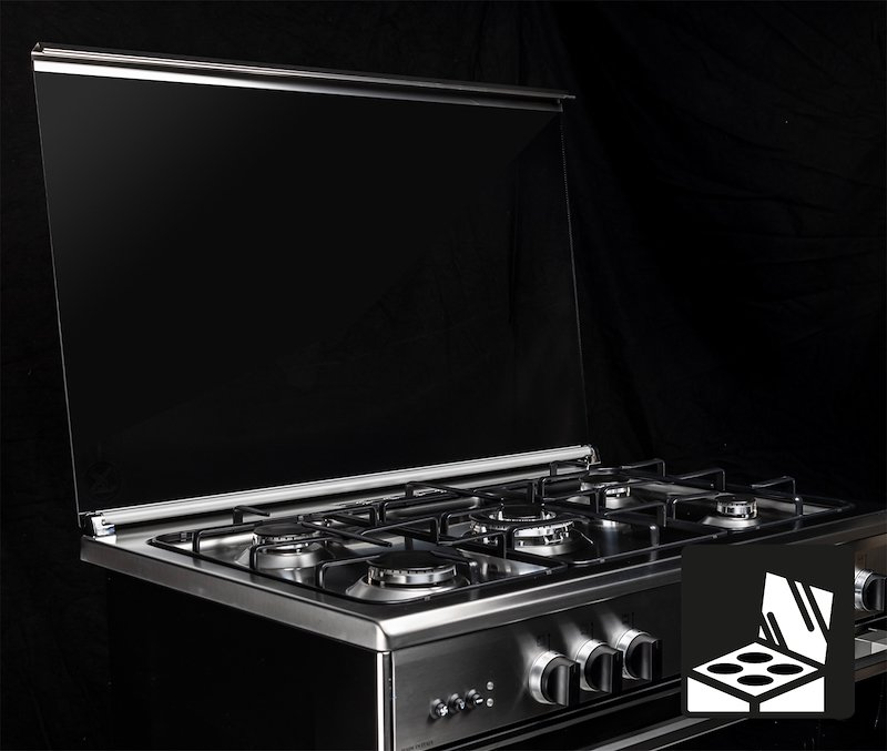 Glem Cucina Gas Forno Elettrico Sa765mi6 Inox