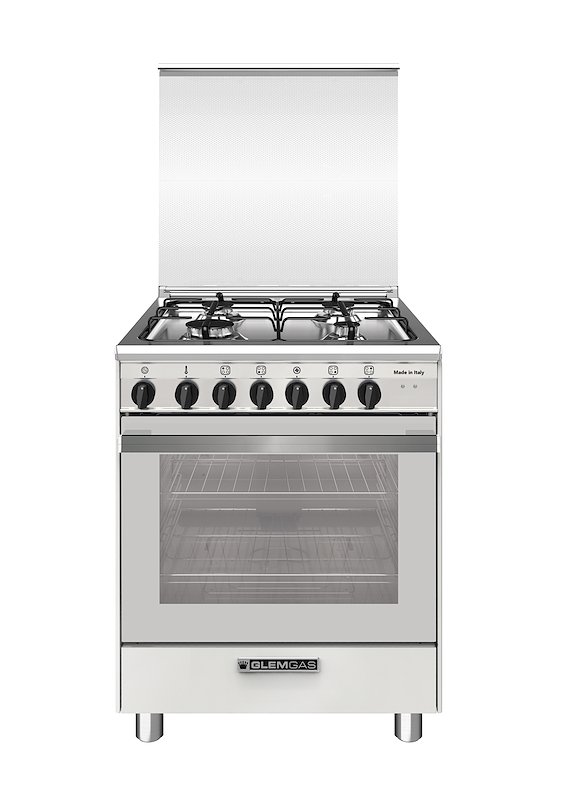 Glem Gas Cucina Piano Gas Forno Elettrico SA664MWH6 Bianco