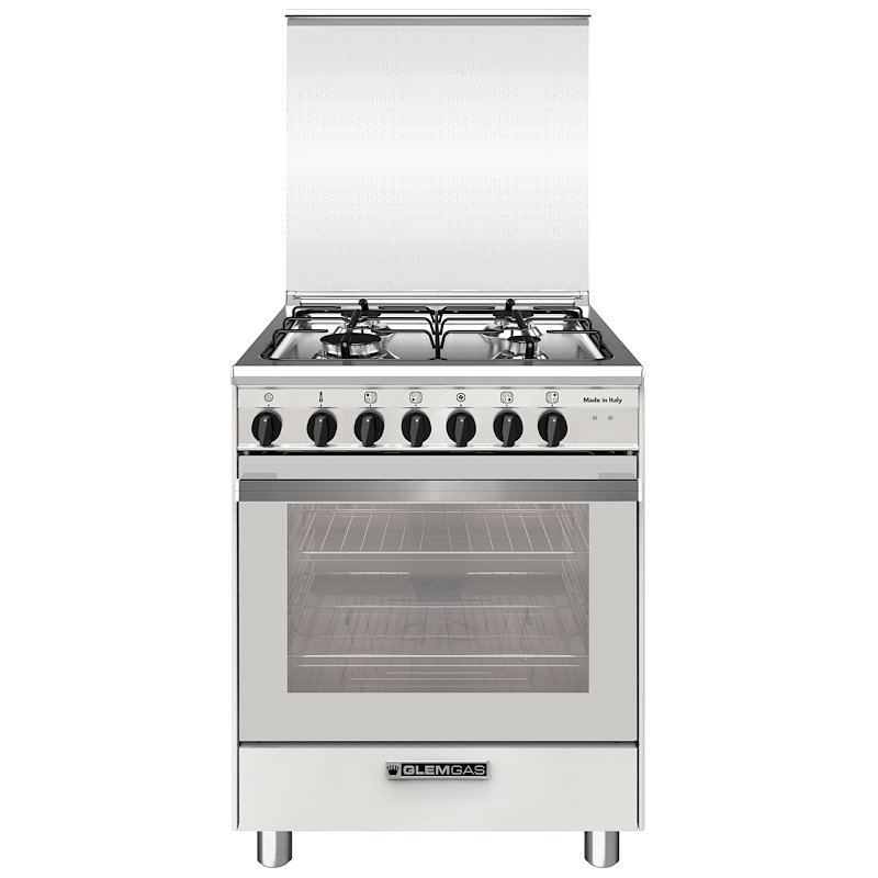 Glem Gas Cucina Piano Gas Forno Elettrico SA664MWH6 Bianco