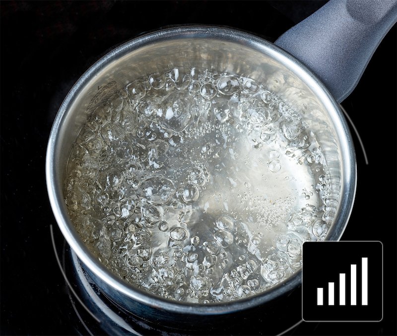 Glem Gas Piano Cottura Induzione GTI741BSL Nero Lucido