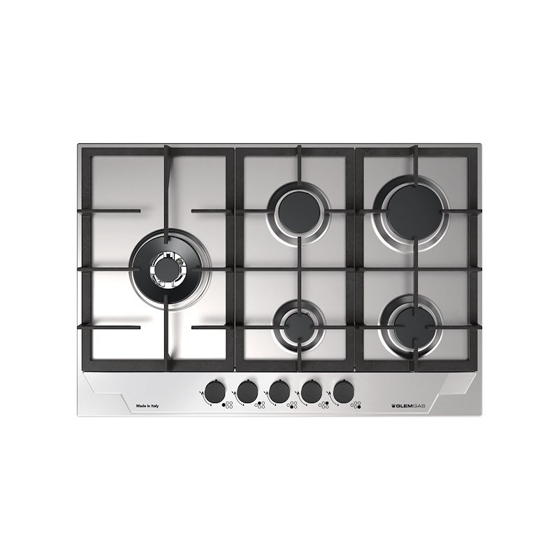 Glem Gas piano cottura a gas Gtp85thix Inox