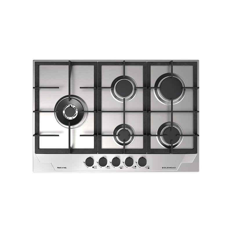Glem Gas piano cottura a gas Gtp85thix Inox