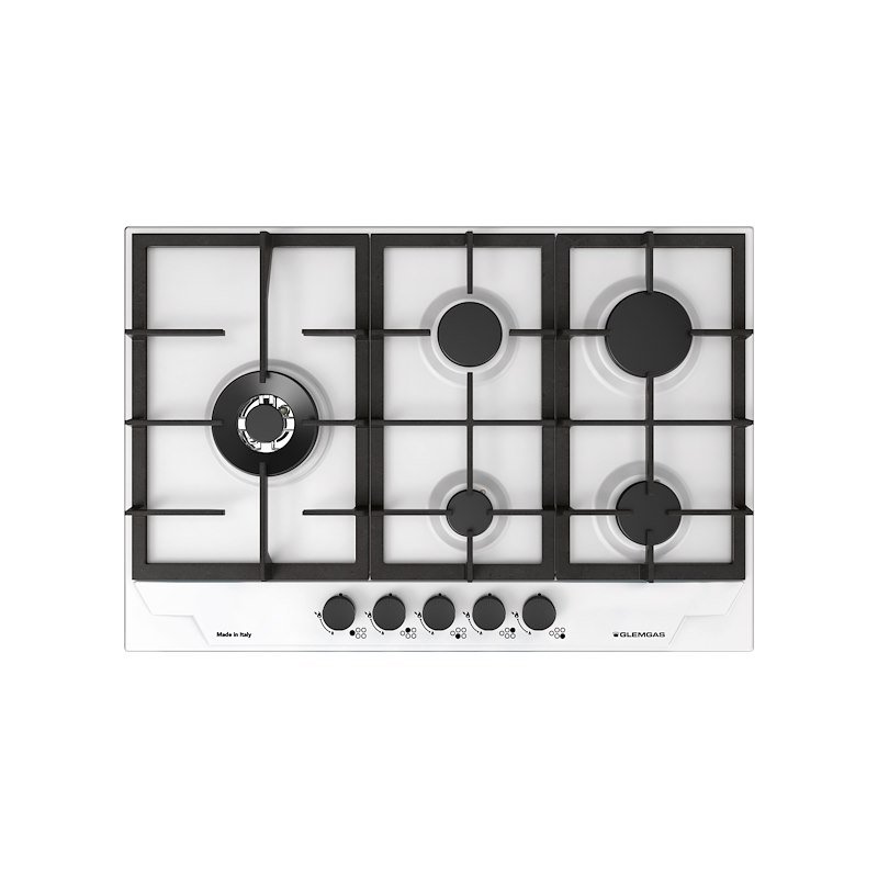 Glem Gas piano cottura a gas Gtp85thwh Bianco opaco