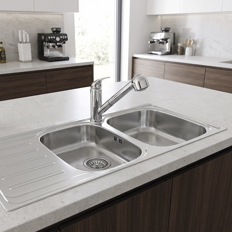Glem Gas lavello Met162dx Inox