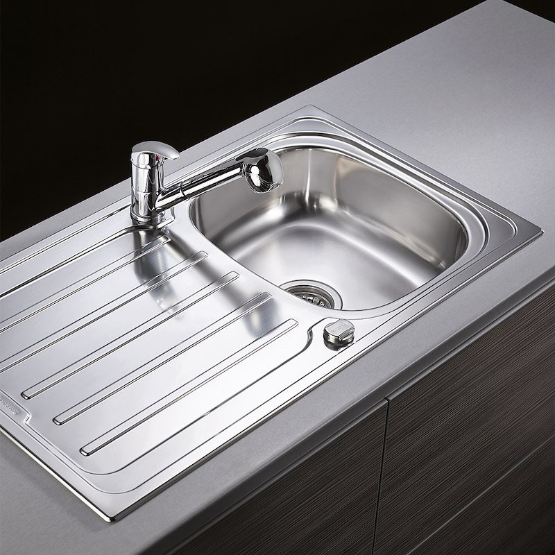 Glem Gas Lavello Met861dx Inox