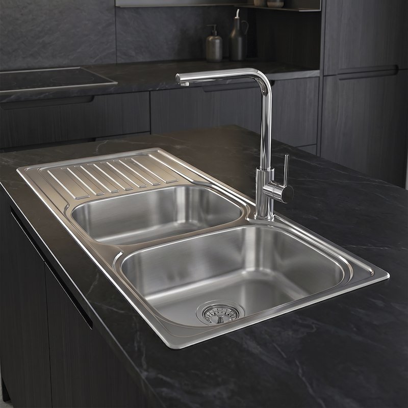 Glem Gas Lavello Eur162dx Inox