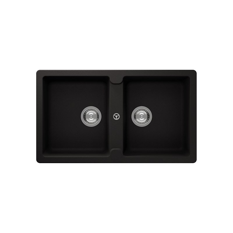 Glem Gas Lavello Glu862bk Nero Assoluto