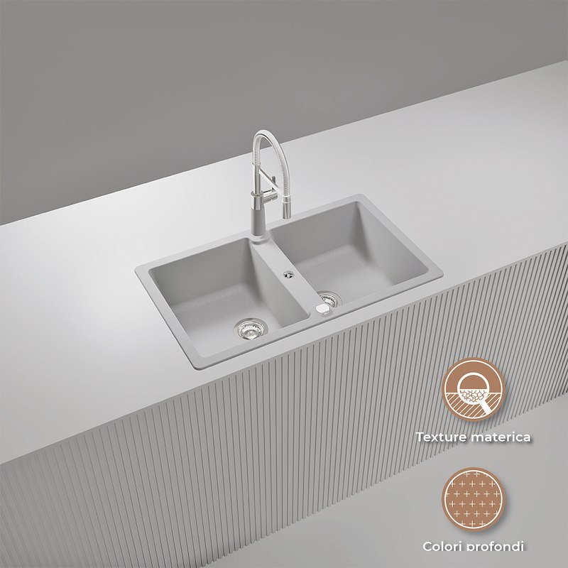 Glem Gas Lavello Glu862wh Bianco Alpina