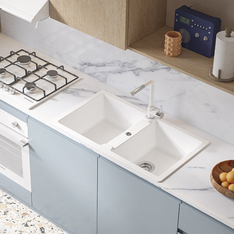 Glem Gas Lavello Glu862wh Bianco Alpina