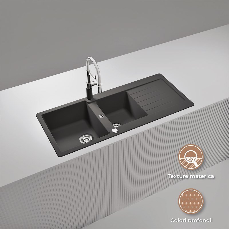 Glem Gas Lavello Glu162an Antracite