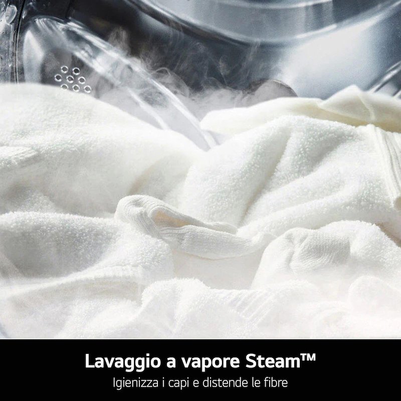 LG Lavatrice 11 Kg AI DD F4r7011tswg Bianco