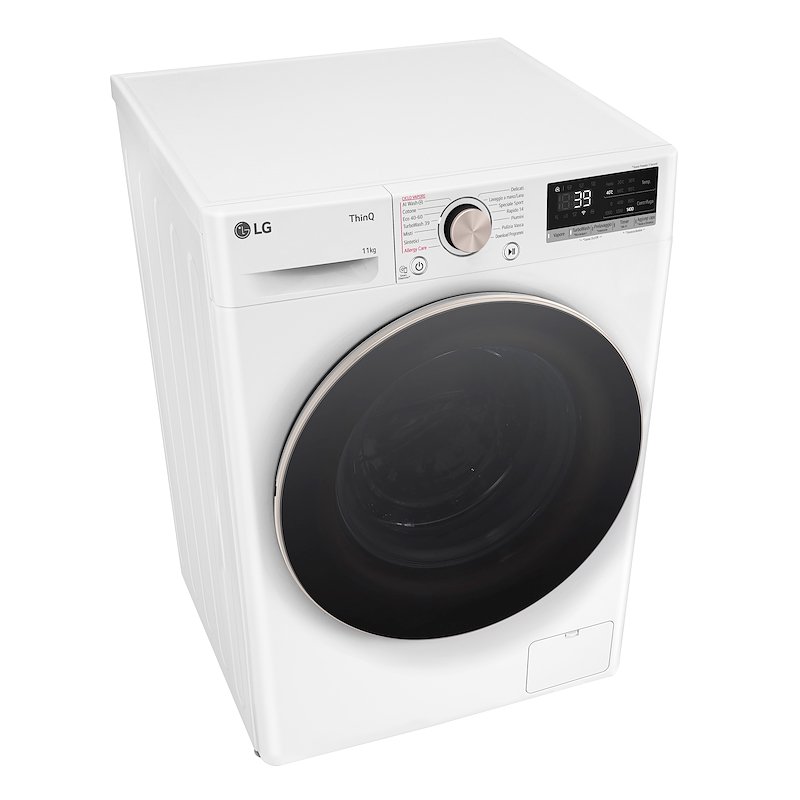 LG Lavatrice 11 Kg AI DD F4r7011tswg Bianco