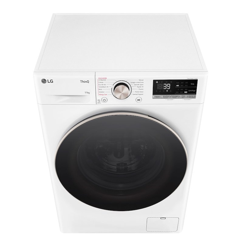 LG Lavatrice 11 Kg AI DD F4r7011tswg Bianco