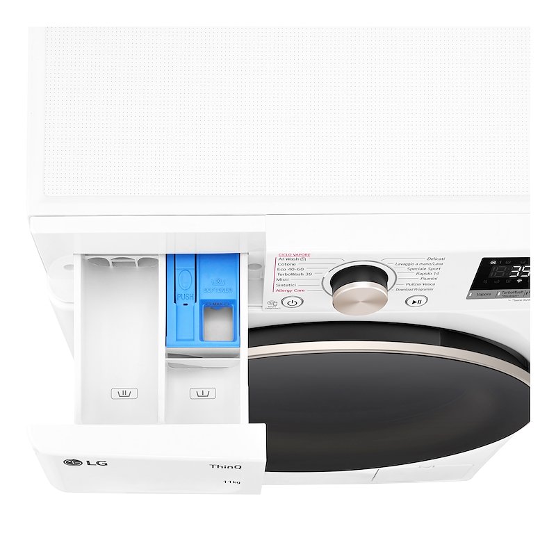 LG Lavatrice 11 Kg AI DD F4r7011tswg Bianco