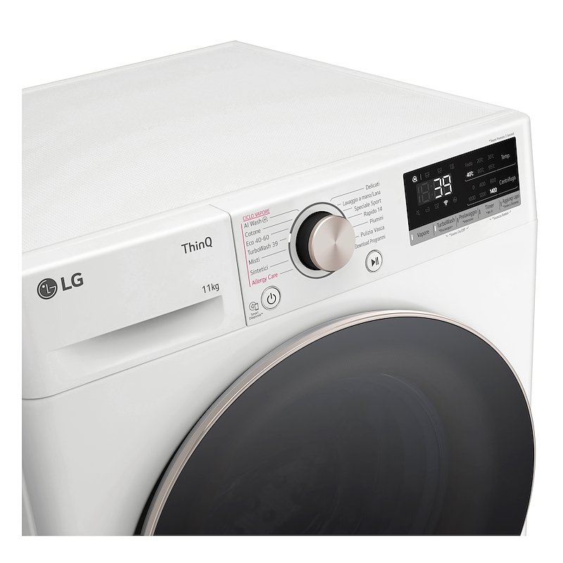 LG Lavatrice 11 Kg AI DD F4r7011tswg Bianco