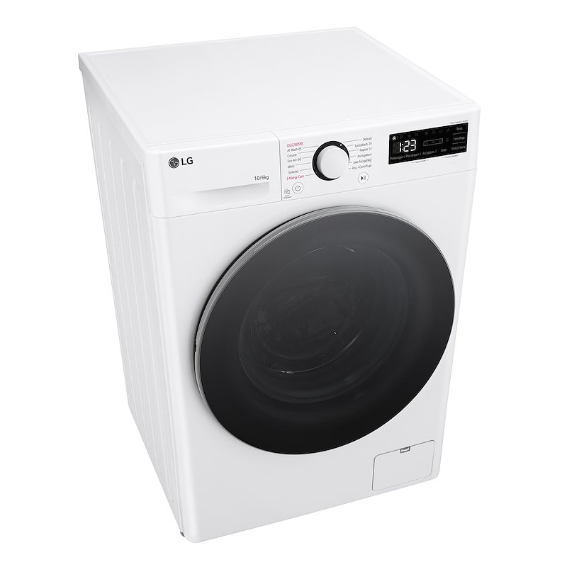 LG Lavasciuga 10/6 Kg AI DD D4r5010tsws Bianco
