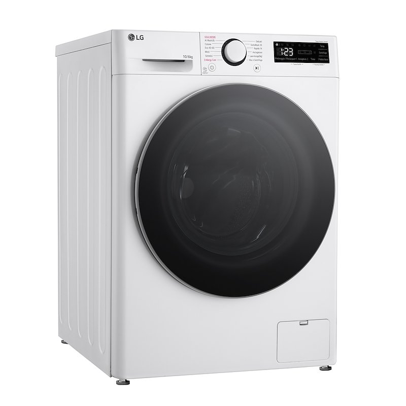 LG Lavasciuga 10/6 Kg AI DD D4r5010tsws Bianco