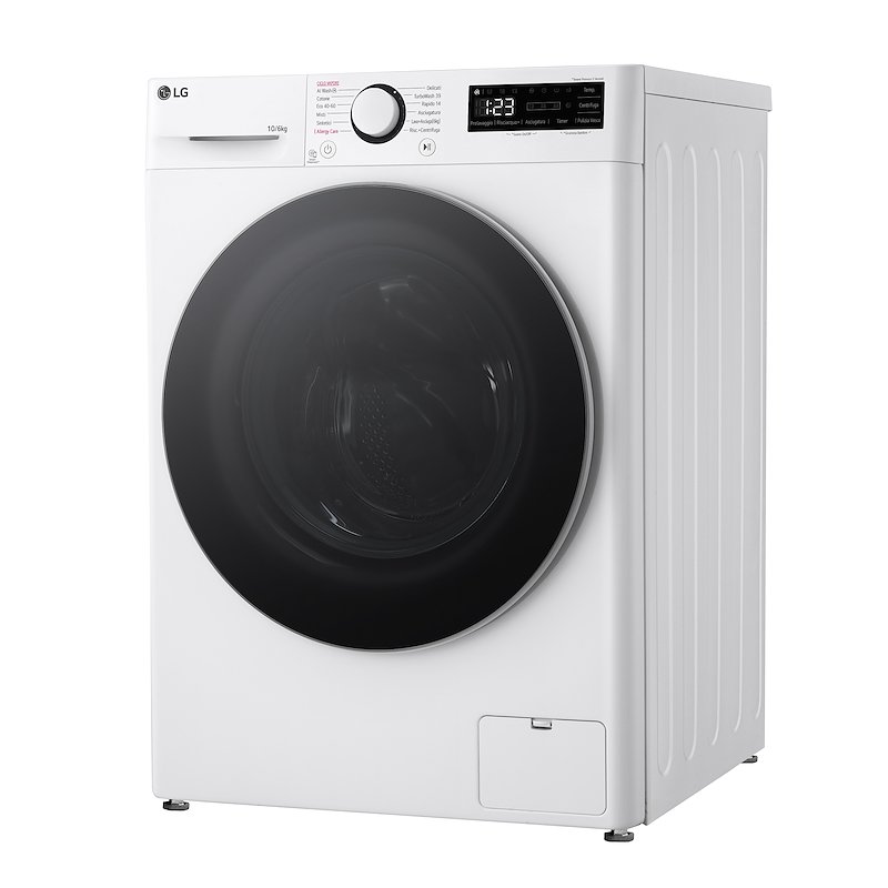LG Lavasciuga 10/6 Kg AI DD D4r5010tsws Bianco