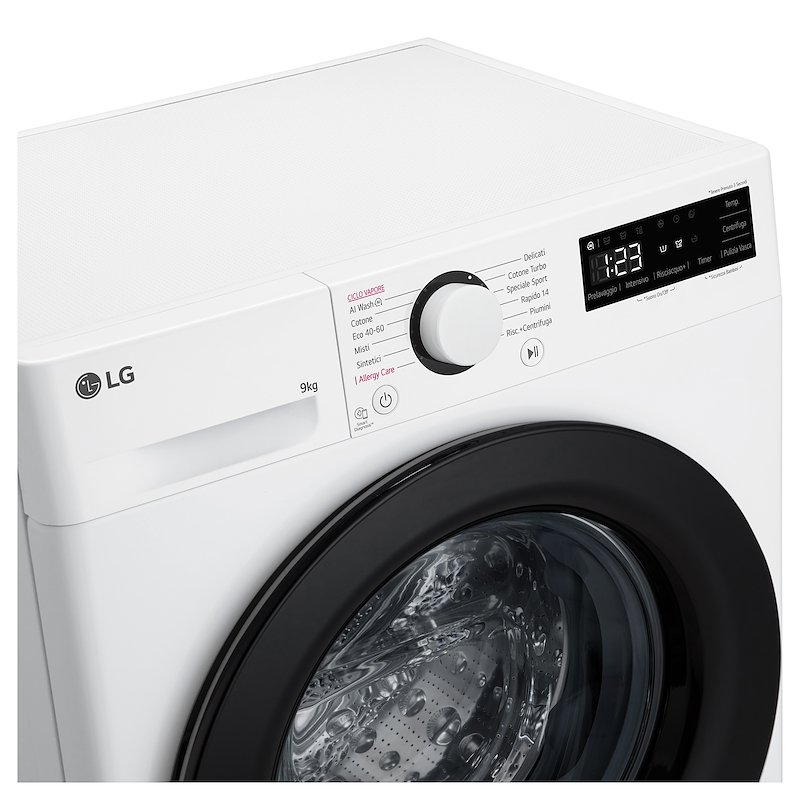 Lg Lavatrice Slim 9Kg AI DD F2R3S09NSWB Bianco