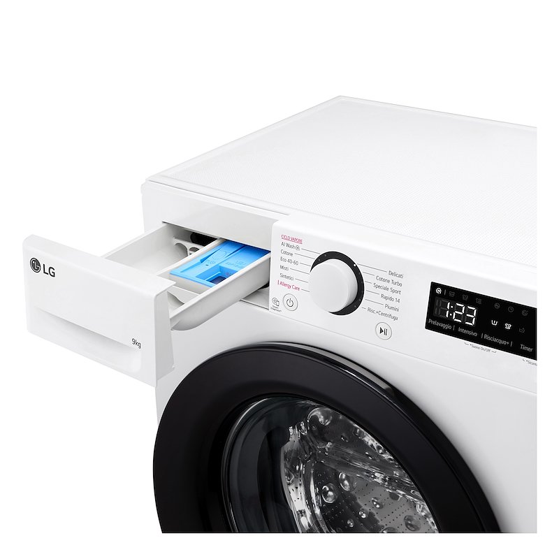 Lg Lavatrice Slim 9Kg AI DD F2R3S09NSWB Bianco