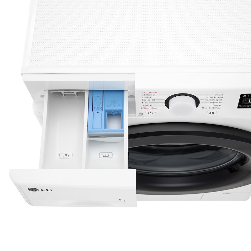 Lg Lavatrice Slim 9Kg AI DD F2R3S09NSWB Bianco