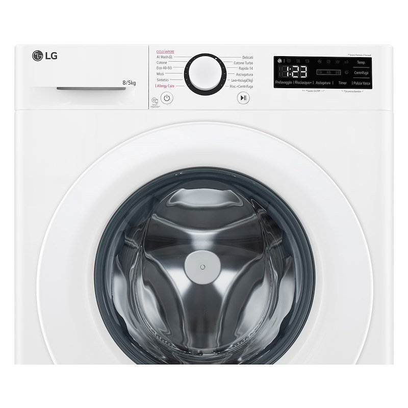 Lg Lavasciuga Slim 8/5kg D2R3S08NSWW Bianco