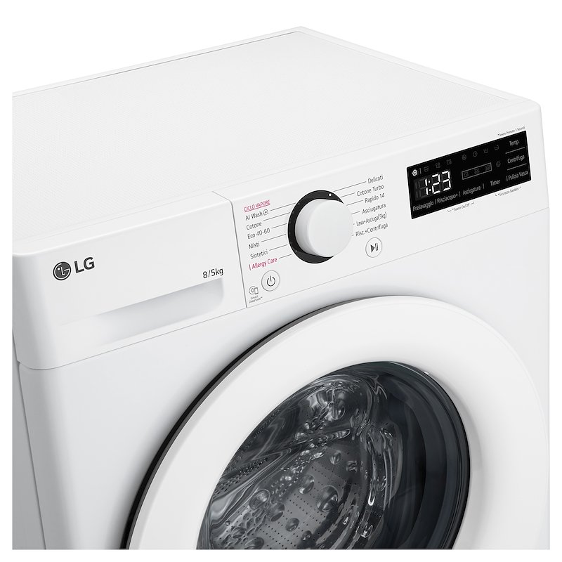 Lg Lavasciuga Slim 8/5kg D2R3S08NSWW Bianco