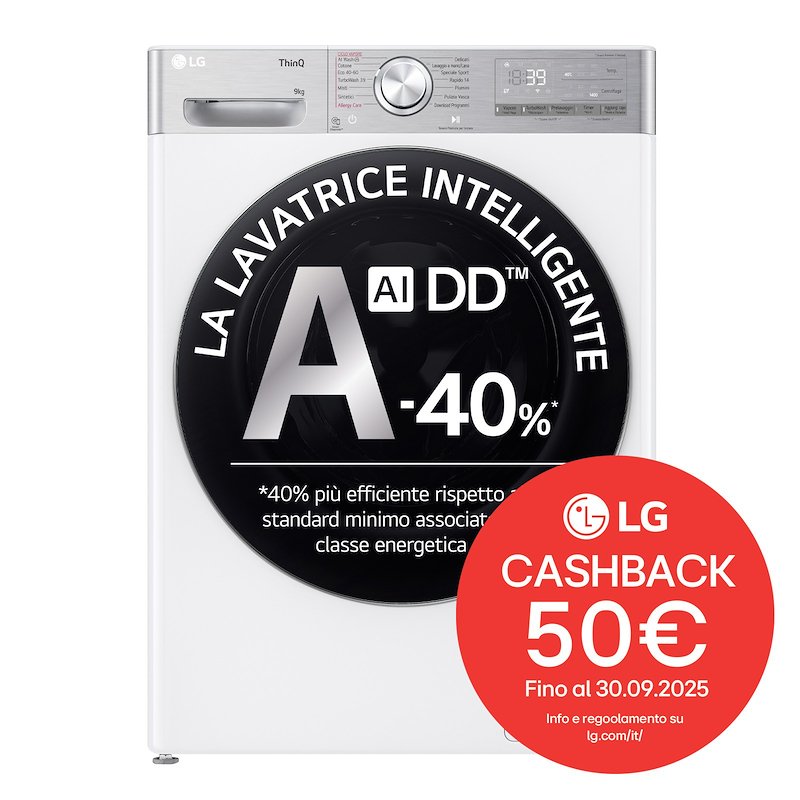 Lg Lavatrice F4r9009tpwc 9kg Bianca