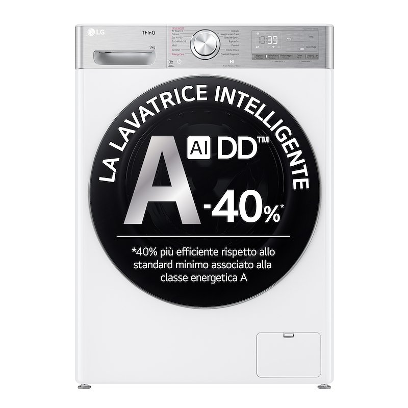 Lg Lavatrice F4r9009tpwc 9kg Bianca