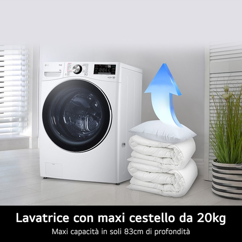 Lg Lavatrice 20 Kg F0p3020tswc Bianco