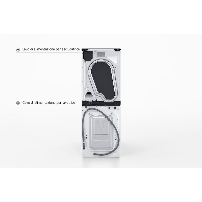 Lg Lavasciuga Washtower 12/10Kg Wt1210wwf Bianca