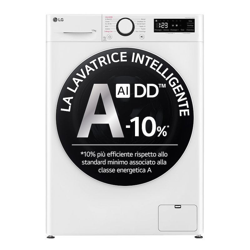 Lg Lavatrice AI DD F4R5011TSWW 11 Kg Bianco