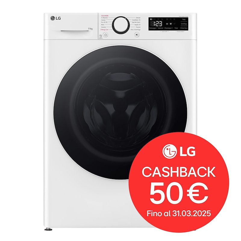Lg Lavatrice AI DD F4R5011TSWW 11 Kg Bianco